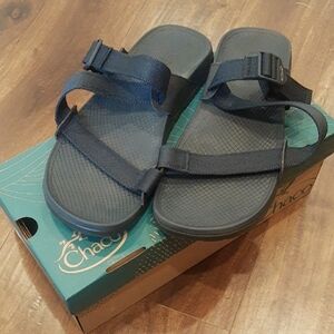 Chaco Lowdown Slide Navy Blue Sandals